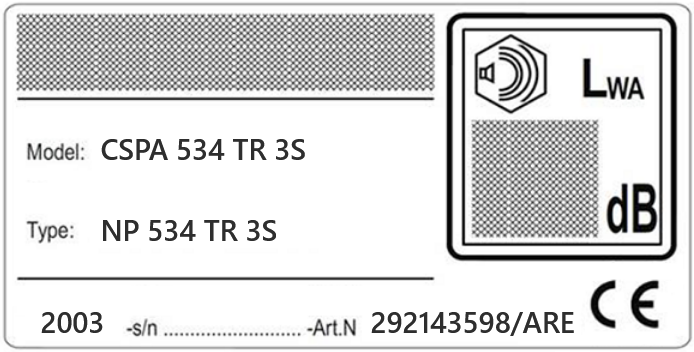 Tondeuse CSPA534TR3S Type NP534TR3S